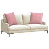 vidaXL Sofa Kussens 2 stuks Roze 80 x 80 cm Cordstof