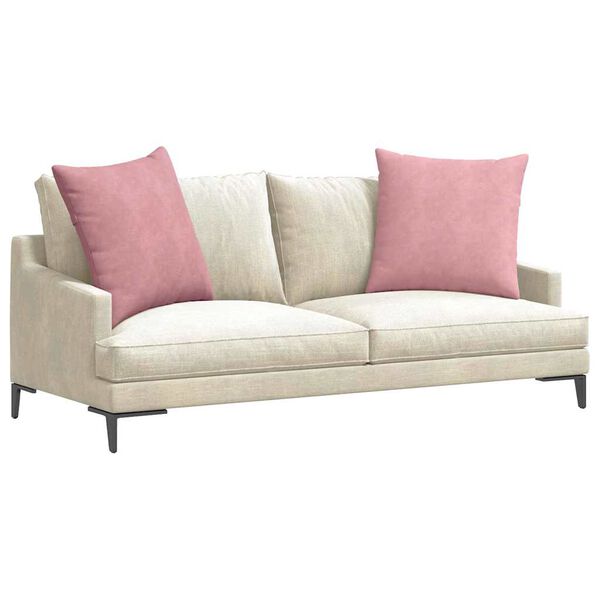 vidaXL Sofa Kussens 2 stuks Roze 80 x 80 cm Cordstof