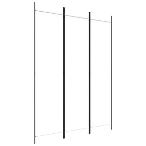 vidaXL Kamerscherm met 3 panelen 150x200 cm stof wit