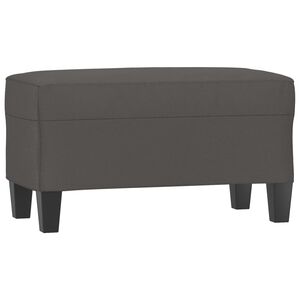 vidaXL Bankje 70x35x41 cm kunstleer grijs