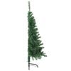 vidaXL Kunstmatig Voorverlicht Kerstboom met 150 LED Groen 120 cm PVC