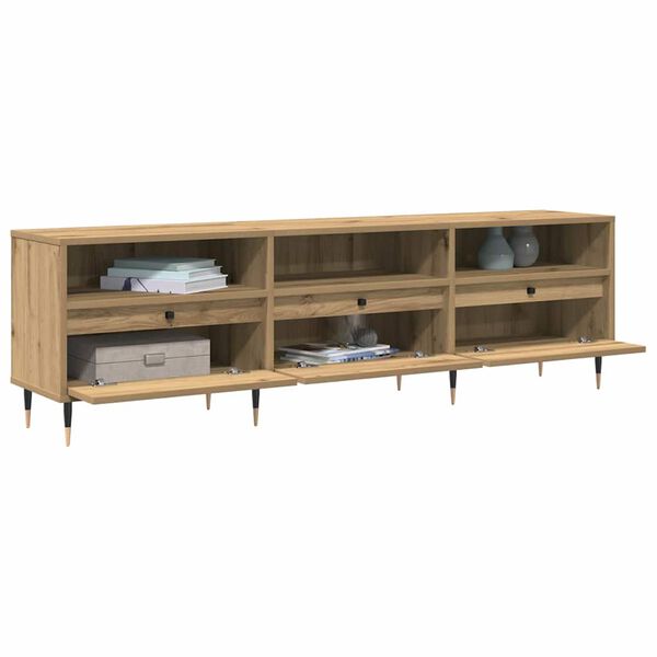 vidaXL TV-kast Artisan Eiken 150 x 30 x 45 cm Bewerkt hout