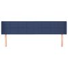 vidaXL Hoofdbord met randen 183x16x78/88 cm stof blauw