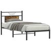 vidaXL Bedframe zonder matras hout gerookt eikenkleurig 90x200 cm