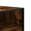 vidaXL Schoenenkast 75x38x97,5 cm bewerkt hout en metaal gerookt eiken