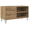 vidaXL Platenkast 84,5x38x48 cm bewerkt hout artisanaal eikenkleur