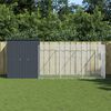 vidaXL Hondenhok met ren 165x455x181 cm gegalvaniseerd staal antraciet