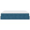 vidaXL Ottoman bed met matras 160x200cm fluweel donkerblauw