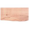 vidaXL Wandschap 60x30x(2-6) cm behandeld massief eikenhout lichtbruin