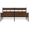 vidaXL Bedframe zonder matras metaal bruin eikenkleur 193x203 cm