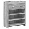 vidaXL Schoenenkast Grijs Sonoma 73,5 x 36 x 92 cm Bewerkt hout