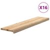 vidaXL Traptreden 16 st 110x25x2 cm onbehandeld massief eikenhout