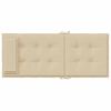 vidaXL Stoelkussens 4 st hoge rug oxford stof beige