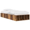 vidaXL Bedframe met opslag met plank Oud hout 80 x 200 cm Bewerkt hout