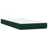 vidaXL Boxspring met matras fluweel donkergroen 180x210 cm