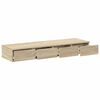 vidaXL Bedlades Sonoma Eiken 120 x 36,5 x 16,5 cm Bewerkt hout