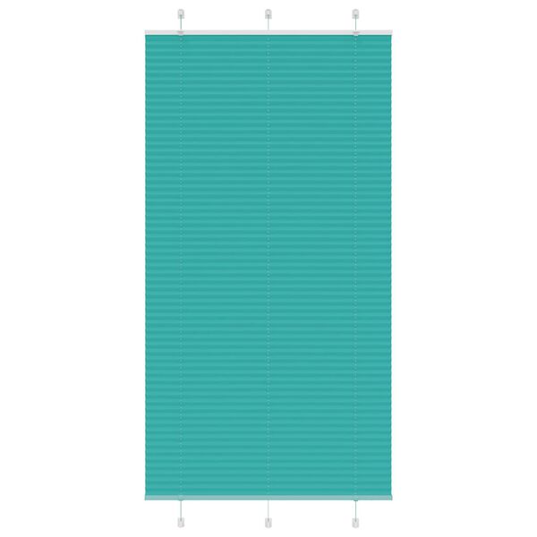 vidaXL Plissé rolgordijn 100x200 cm stofbreedte 99,4cm petrol groen