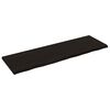 vidaXL Wastafelblad 160x50x(2-4) cm behandeld massief hout donkerbruin