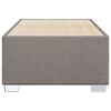 vidaXL Bedframe zonder matras 90x190 cm stof taupe