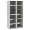 vidaXL Schoenenrek 54x34x100,5 cm bewerkt hout betongrijs