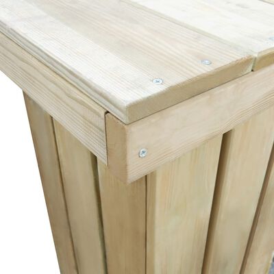 vidaXL 4-delige Tuinset geïmpregneerd grenenhout