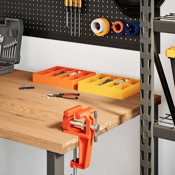 vidaXL Bureaublad rechthoekig 240x80x4 cm massief eikenhout lichtbruin