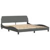 vidaXL Bedframe "Dover" stof donkergrijs 180x200 cm