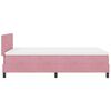 vidaXL Boxspringbed met matras Roze 120 x 200 cm Fluweel