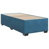 vidaXL Boxspring met matras fluweel blauw 80x200 cm