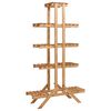vidaXL Plantenstandaard 83x25x142 cm vurenhout