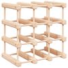 vidaXL Wijnrek voor 12 flessen 36x23x36 cm massief grenenhout