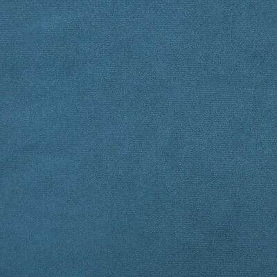 vidaXL Driezitsbank met sierkussens 180 cm fluweel blauw