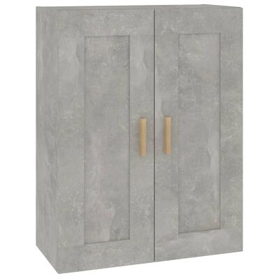 vidaXL Wandkast 69,5x32,5x90 cm bewerkt hout betongrijs