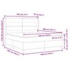 vidaXL Boxspring bed met hoofdeinde Donkergrijs 180 x 200 cm Fluweel