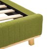 vidaXL Bedframe met LED stof groen 90x200 cm