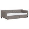 vidaXL Slaapbank met onderschuifbed en lades 80x200 cm stof taupe