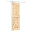 vidaXL Schuifdeur 70 x 210 cm Massief Grenenhout (Niet-Behandeld)
