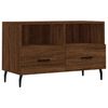 vidaXL Tv-meubel 80x36x50 cm bewerkt hout bruin eikenkleur