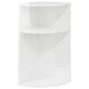 vidaXL Bijzettafel Hoogglans wit 29,6 x 29,6 x 60 cm Bewerkt hout