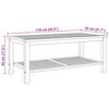 vidaXL Salontafel Bruin 110 x 55 x 45 cm Massief teakhout