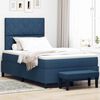vidaXL Boxspringbed met hoofdeinde Blauw 120 x 200 cm Stof
