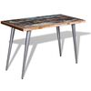 vidaXL Eettafel 120x60x76 cm massief gerecycled hout