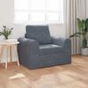 vidaXL Vouwsofa Bed Donkergrijs 98 x 71 x 83 cm Fluweel