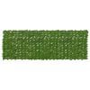 vidaXL Balkonscherm met bladeren Groen en Geel 300 x 100 cm