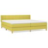 vidaXL Boxspring met matras stof groen 200x200 cm