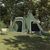 vidaXL Teepee Tent met dak met opslag Groen 545 x 450 x 295 cm