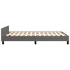 vidaXL Bedframe met hoofdeinde zonder matras 120x200 cm grijs