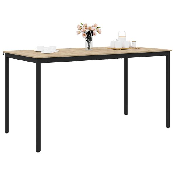 vidaXL Staande Bartafel Bewerkt hout