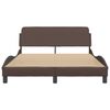 vidaXL Bedframe "Dover" kunstleer bruin 120x200 cm