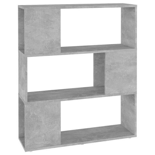 vidaXL Boekenkast/kamerscherm 80x24x94 cm bewerkt hout betongrijs
